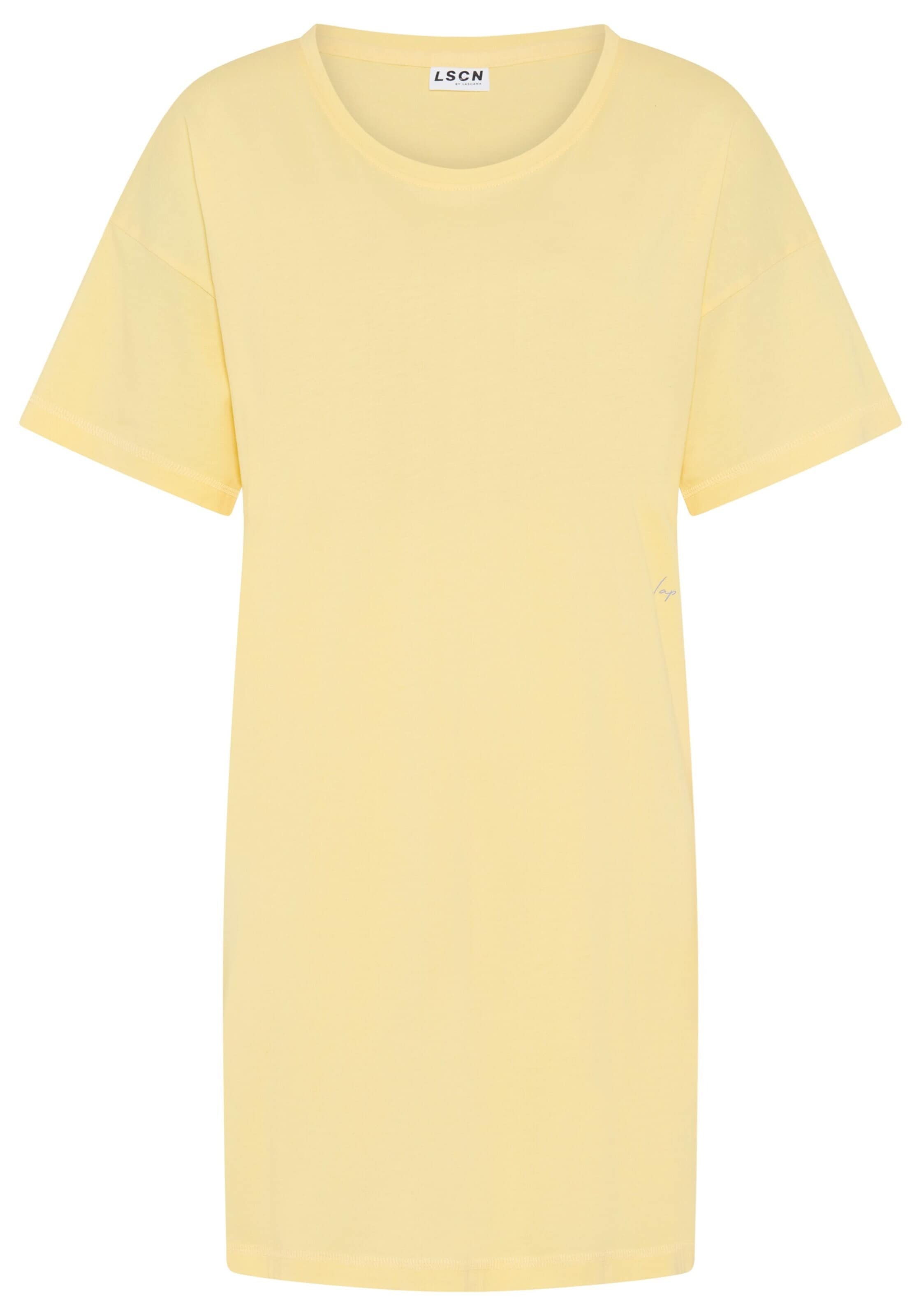 Camicia da notte di LSCN by LASCANA in giallo: frontale
