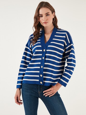 Cardigan LELA en bleu : devant