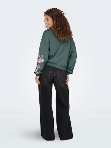Sweat-shirt 'ONLBROOKLYN' ONLY en vert