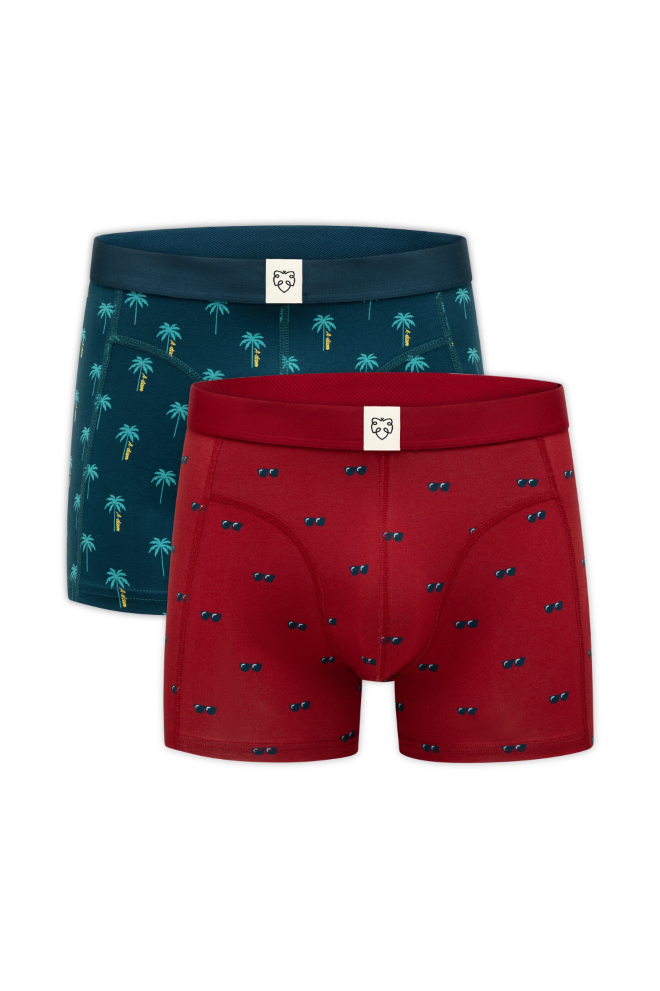 A-dam Boxershorts 'Sunnies' in Blau: Vorderseite