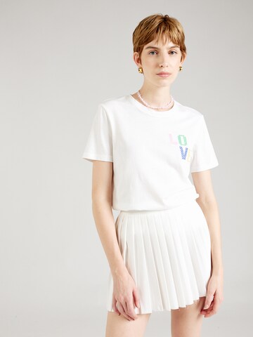 ONLY T-Shirt 'ONLKORA' in Weiß