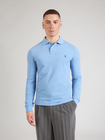 Polo Ralph Lauren Slim fit Shirt in Blauw: voorkant