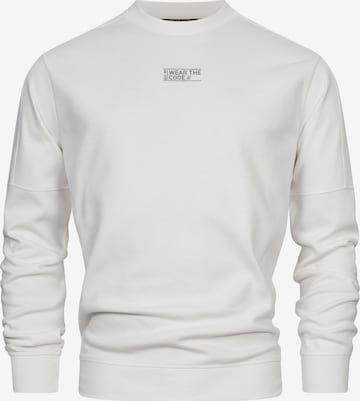 INDICODE JEANS Sweatshirt 'INCliver' in Weiß: Vorderseite