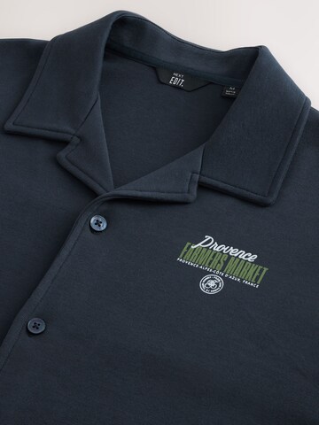 Next Regular fit Button Up Shirt 'EDIT' in Blue