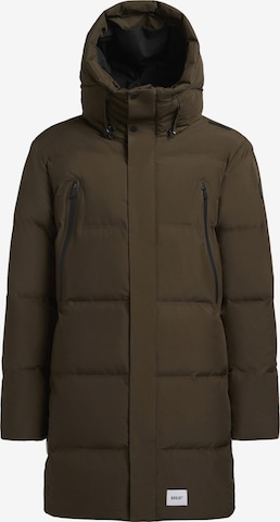 Cappotto invernale di khujo in verde: frontale