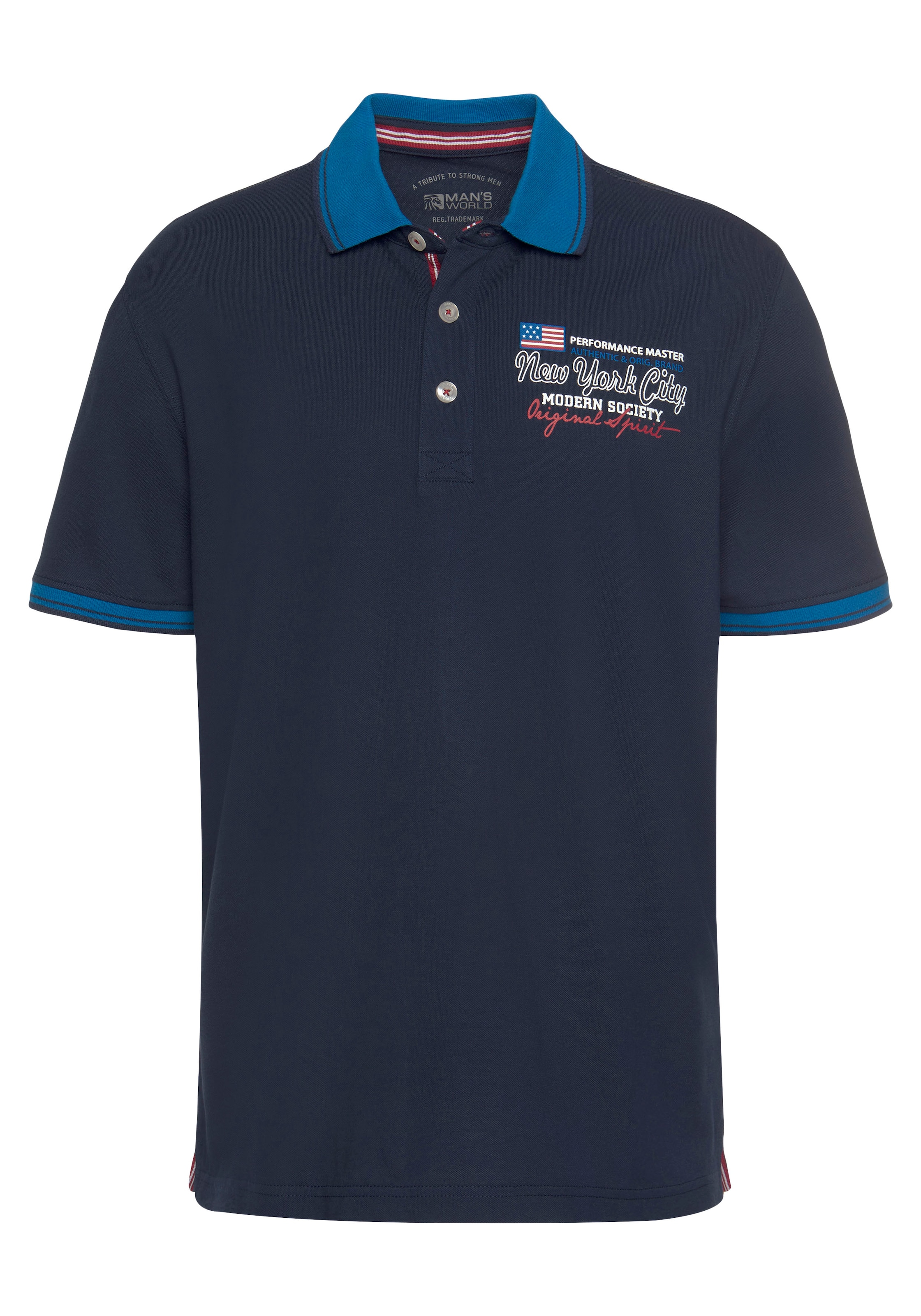Man's World Shirt in Blue: front