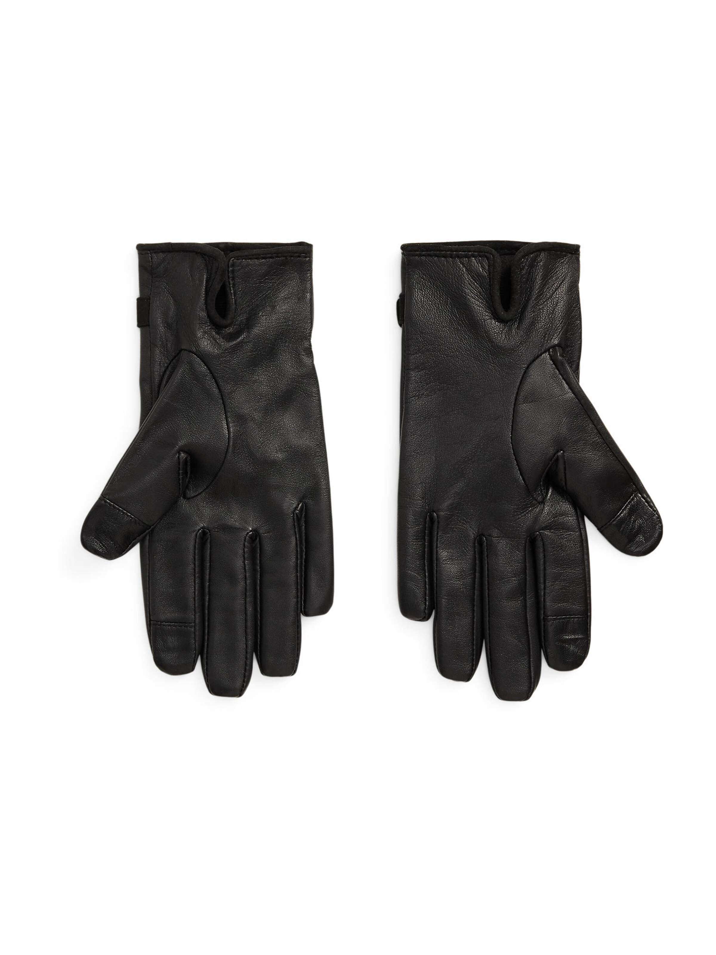 Lauren Ralph Lauren - Luvas com dedos em preto