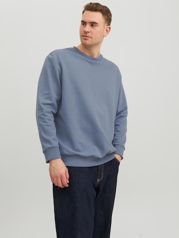 Jack & Jones Plus Sweatshirt in Blue: front