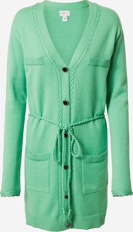 River Island Gebreid vest in Groen: voorkant