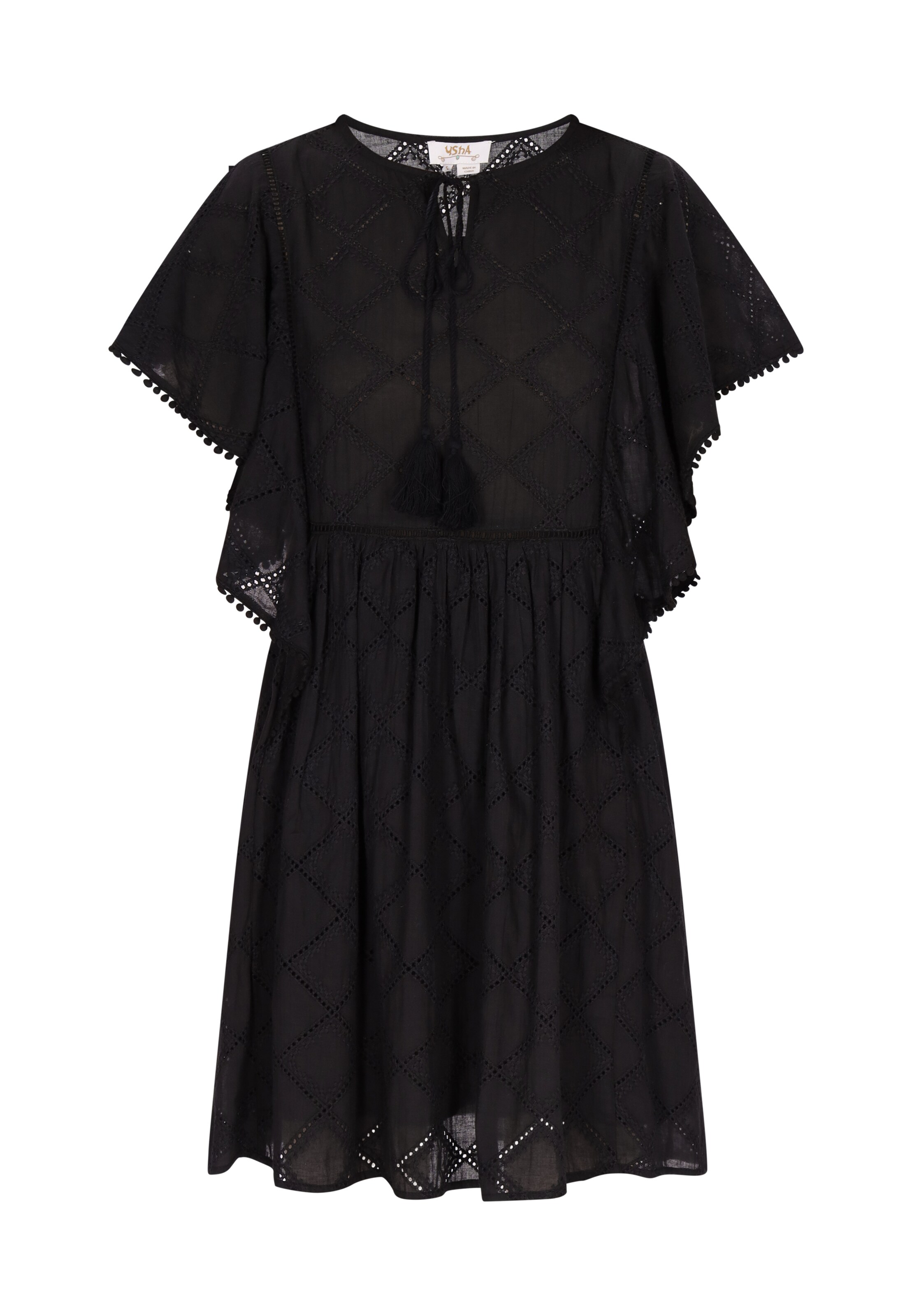 usha FESTIVAL Лятна рокля в черно: отпред