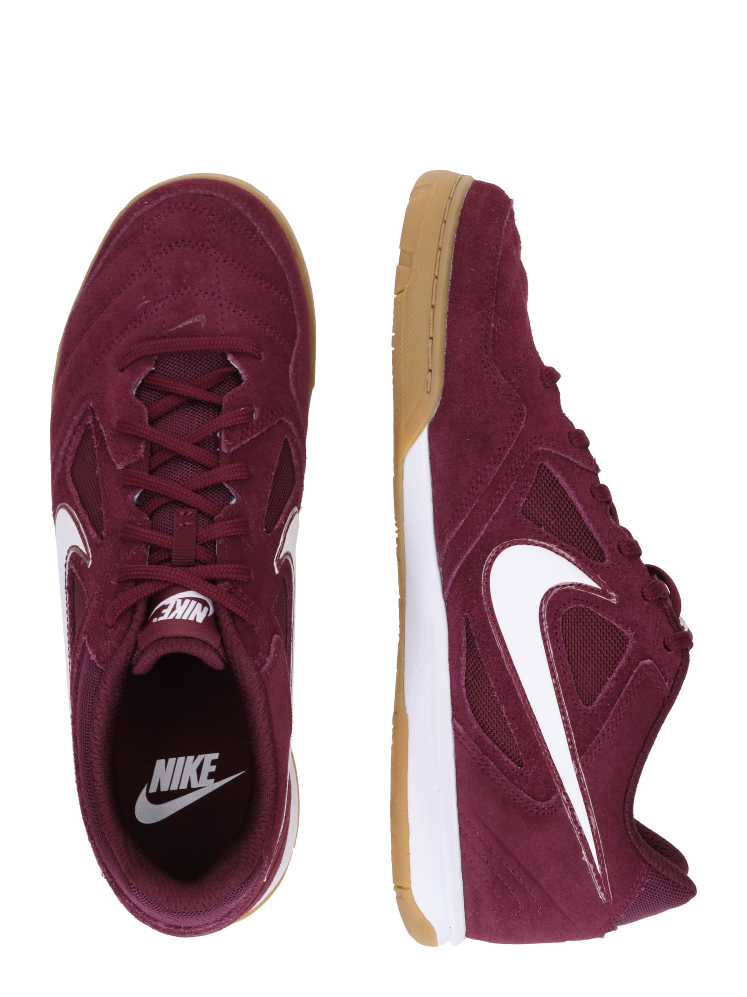 Nike Sportswear Ниски маратонки 'GATO' в червено: отстрани