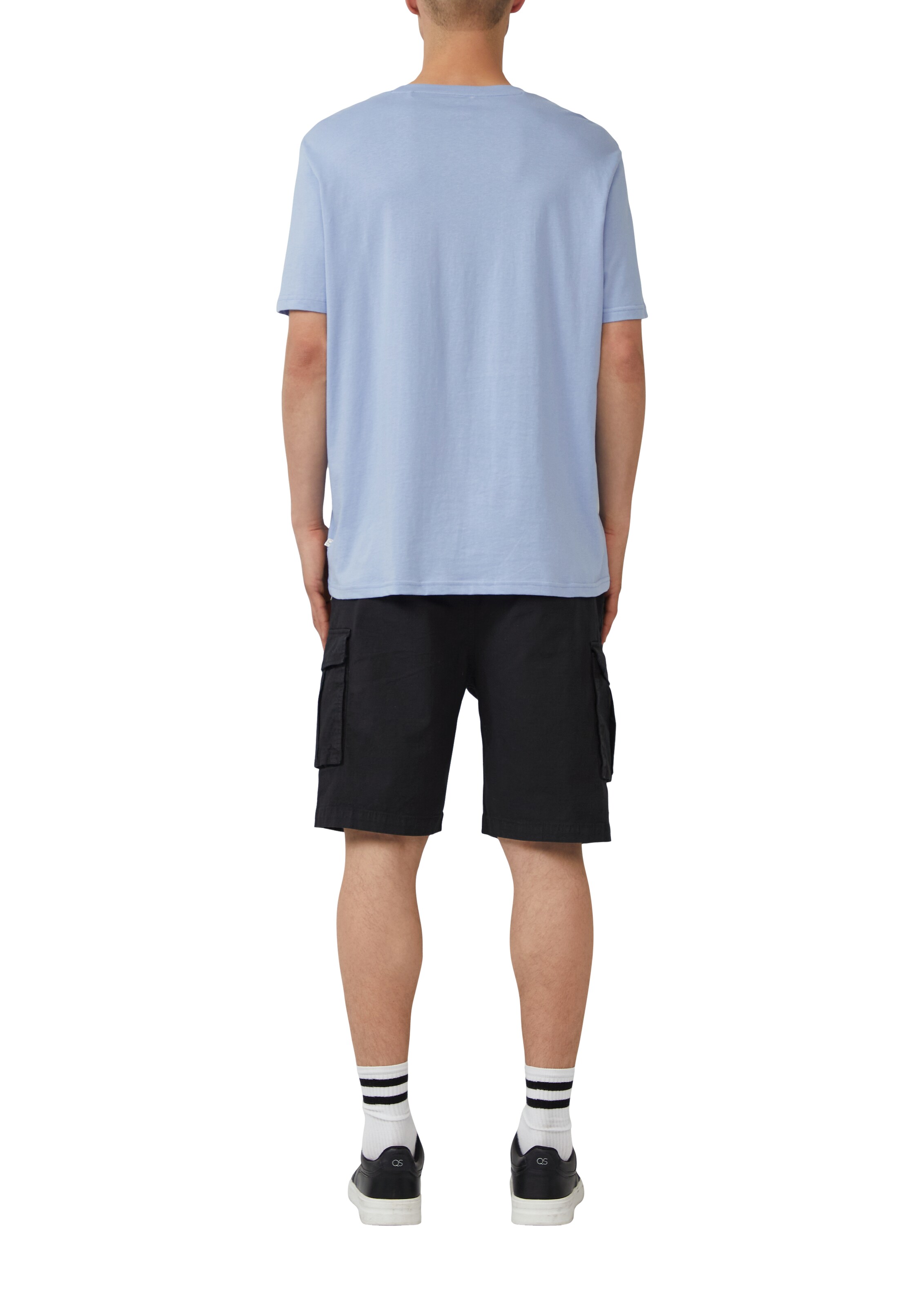 QS - regular Pantalón cargo en negro