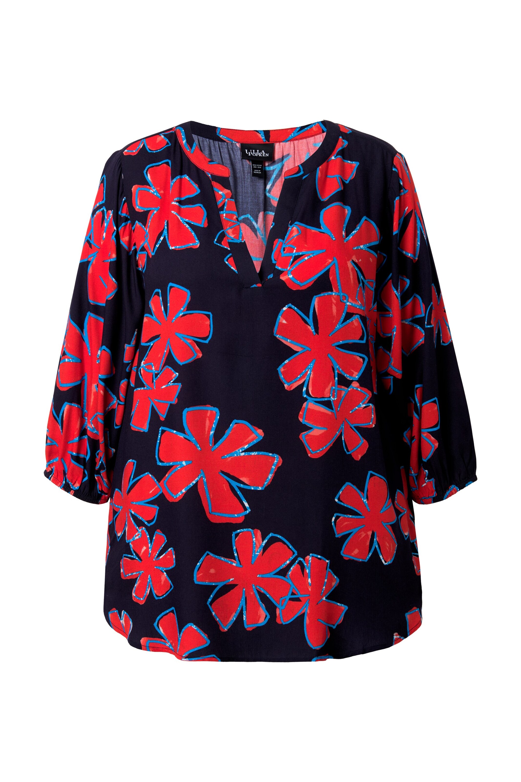 Ulla Popken Tunika in Blau: Vorderseite