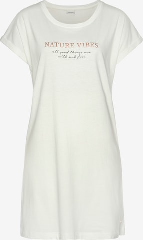 LASCANA - Camiseta de noche en beige: frente