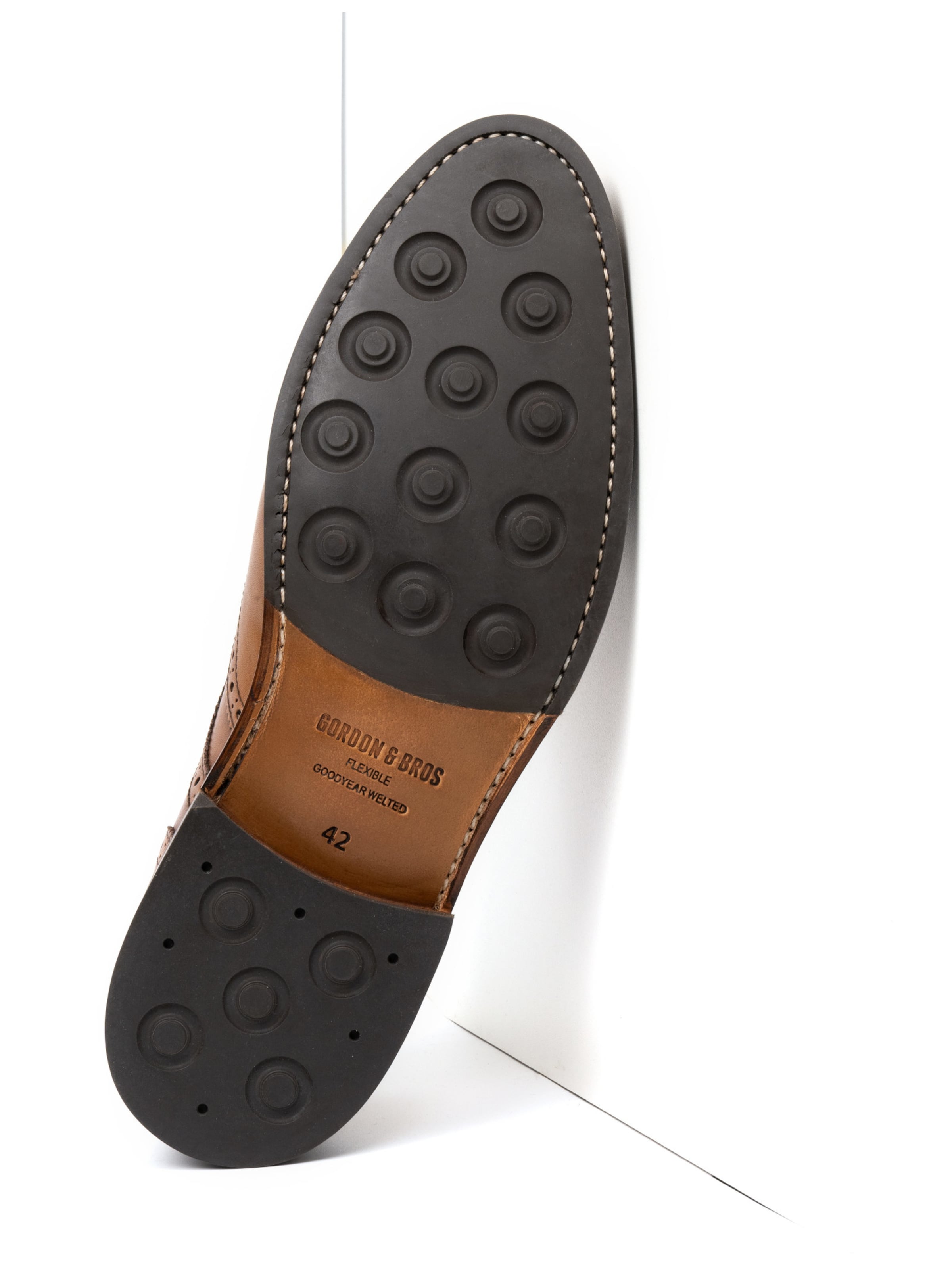 Gordon & Bros - Sapato com atacadores 'Levet' em castanho