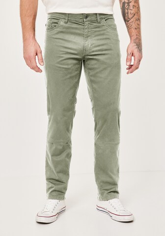 REDPOINT Regular Pants in Green: front
