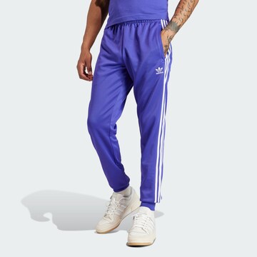 ADIDAS ORIGINALS Tapered Trousers 'Adicolor Classics SST' in Blue: front