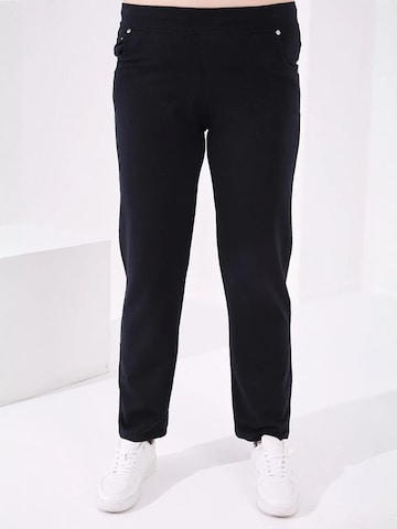 Regular Pantalon Tommy Life en noir : devant