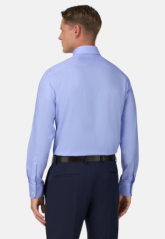 Boggi Milano Slim Fit Hemd in Blau