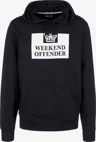 Weekend Offender Sweatshirt 'Service' in Blue: front