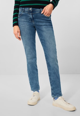 CECIL Slimfit Jeans 'Linga' in Blauw: voorkant