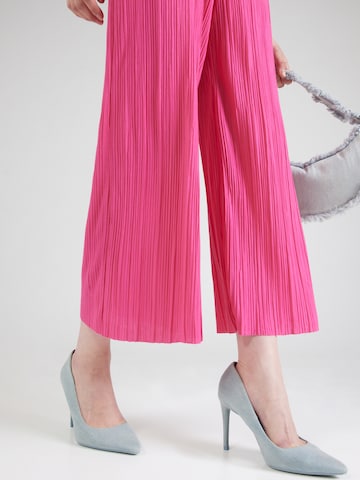VILA Wide leg Pants 'PLISA' in Pink