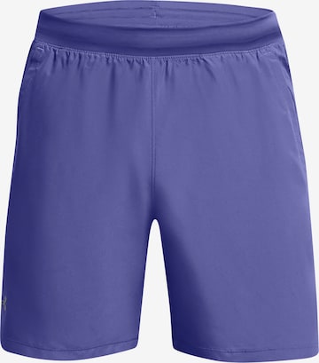 UNDER ARMOUR Sports trousers 'Launch 7' in Purple: front
