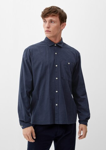s.Oliver Comfort fit Button Up Shirt in Blue: front