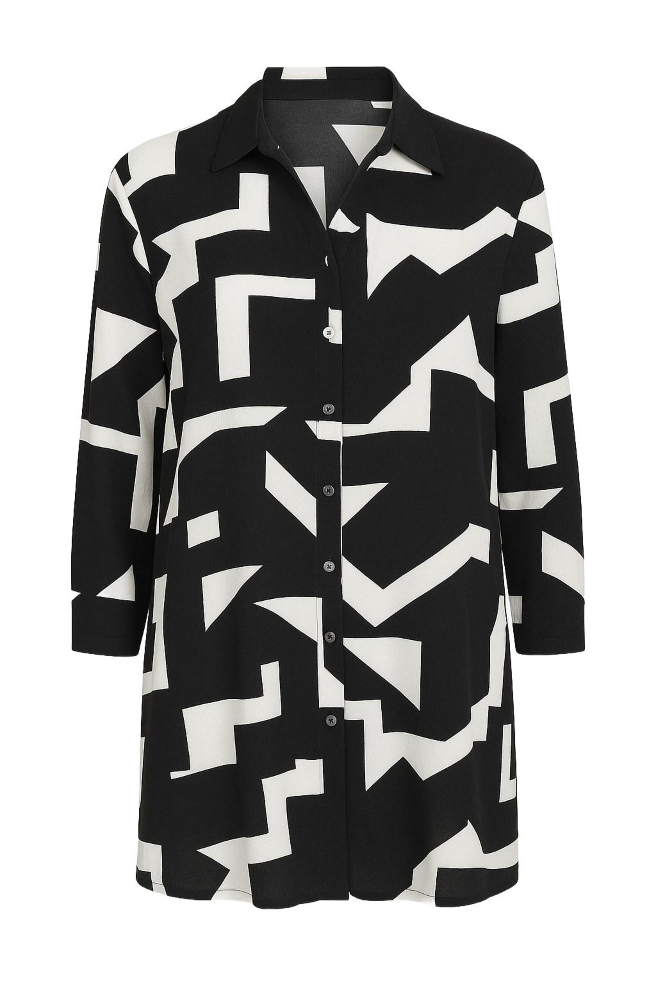 Stil Diva Bluse in schwarz / weiß, Produktansicht