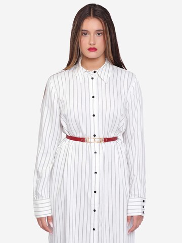 Haute Cuir Riem in Rood: voorkant