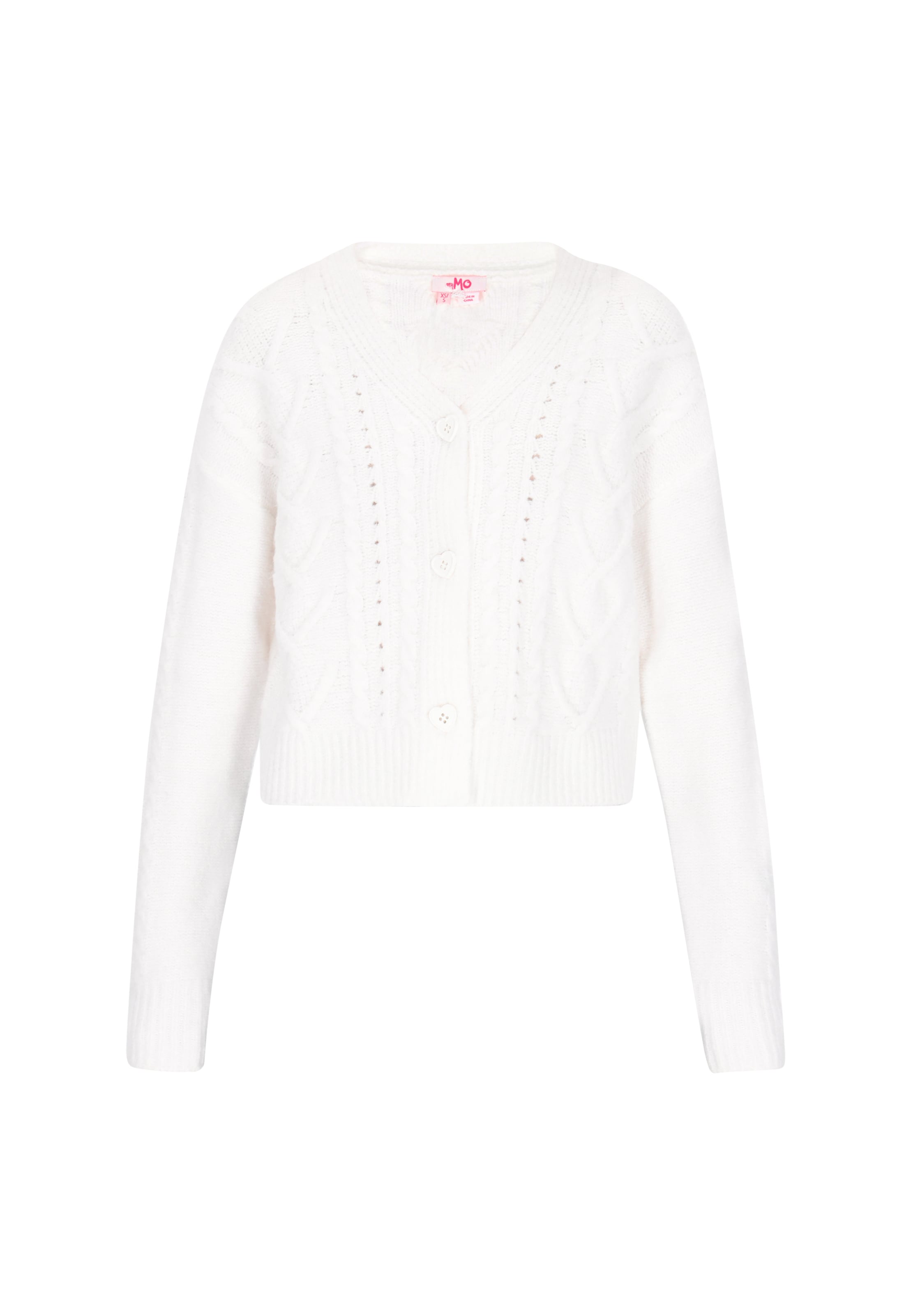 MYMO Pletena jopa | bela barva: sprednja stran