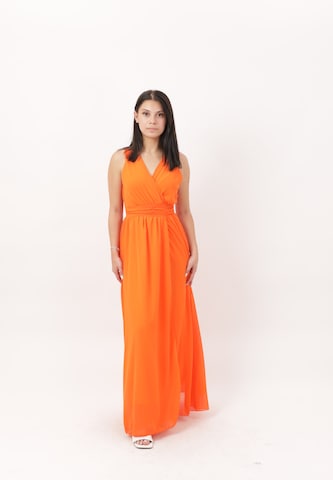 Elara Evening dress in Orange: front