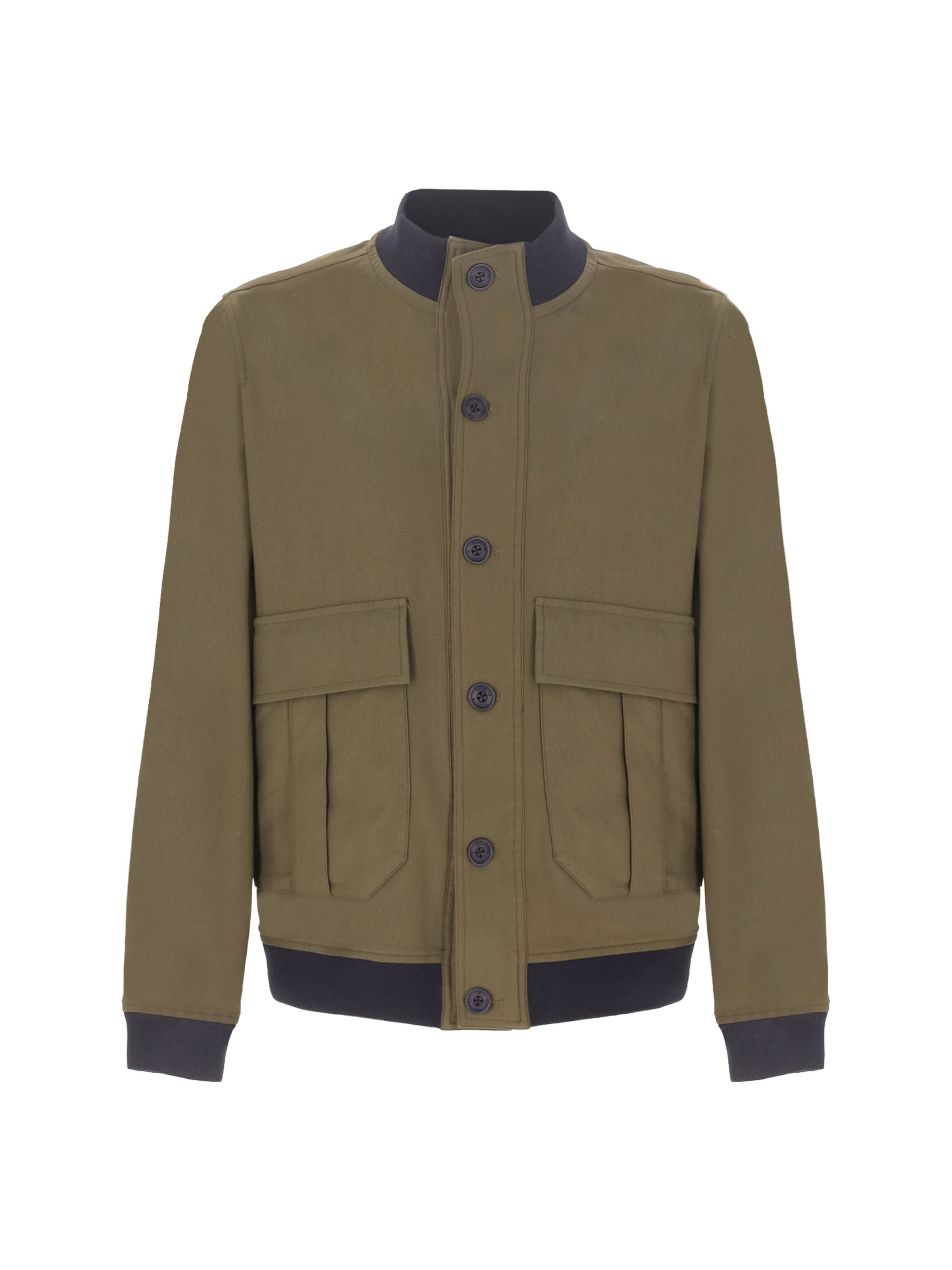 Distretto12 Tussenjas 'Berth' in Groen: voorkant