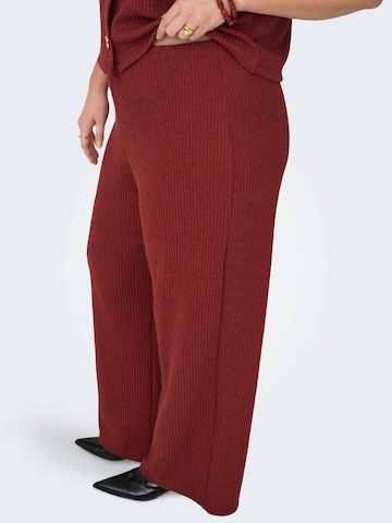 Wide Leg Pantalon 'CARVicki' ONLY Carmakoma en rouge