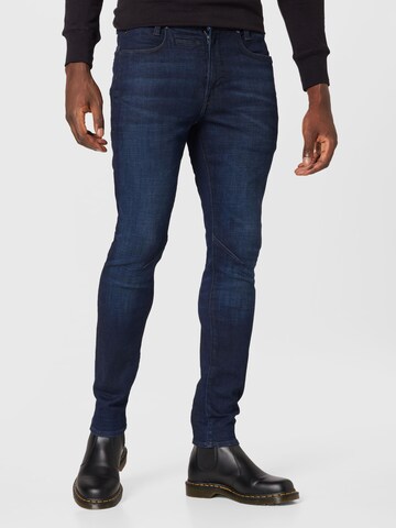 Coupe slim Jean 'D-Staq' G-Star RAW en bleu : devant