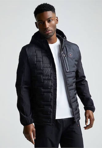 Zavetti Canada Winter Jacket 'CAPUTINI HYBRID' in Black: front