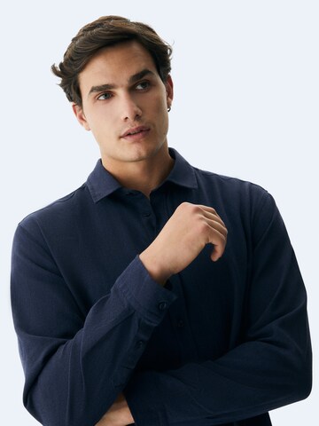LTB Regular fit Button Up Shirt in Blue