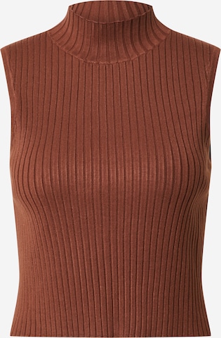 EDITED Knitted Top 'Amora' in Brown: front