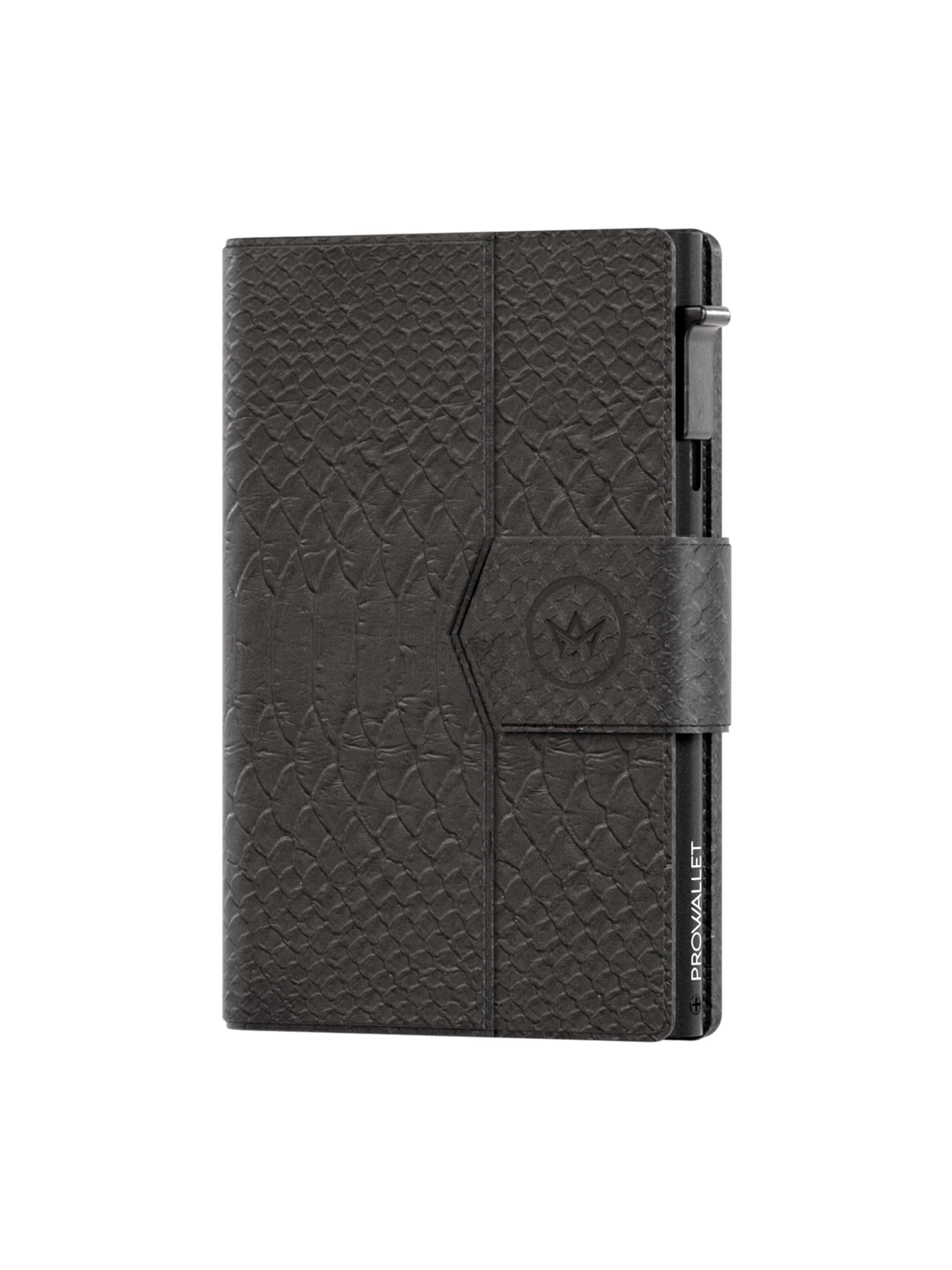 Prowallet Wallet 'Pasjeshouder Plus Snake' in Black: front