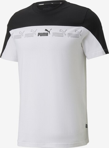 PUMA Performance Shirt in White: front