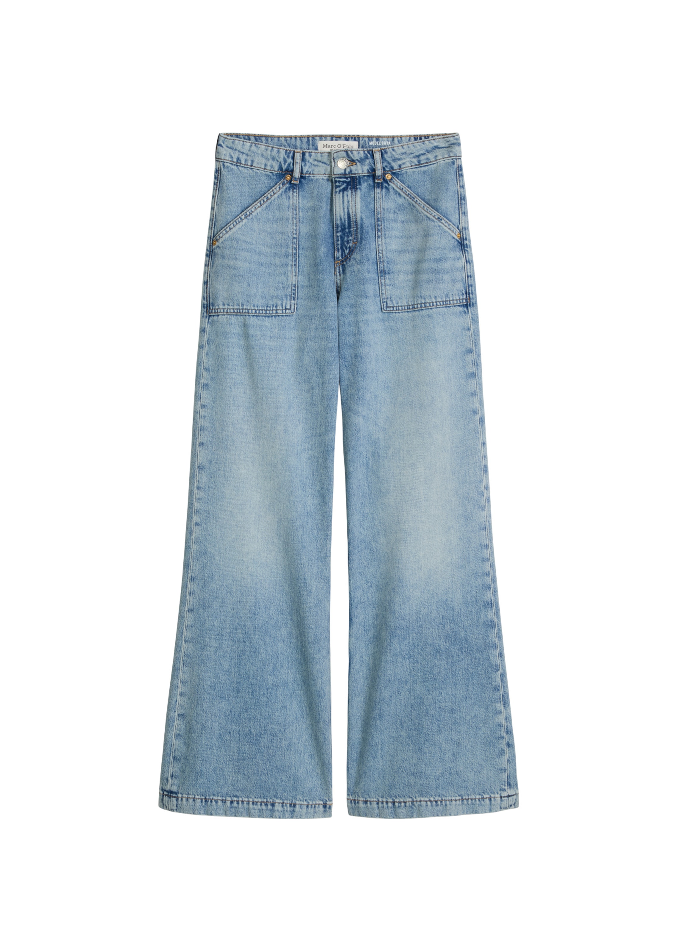 Marc O'Polo Flared Jeans 'Caya' in Blauw: voorkant