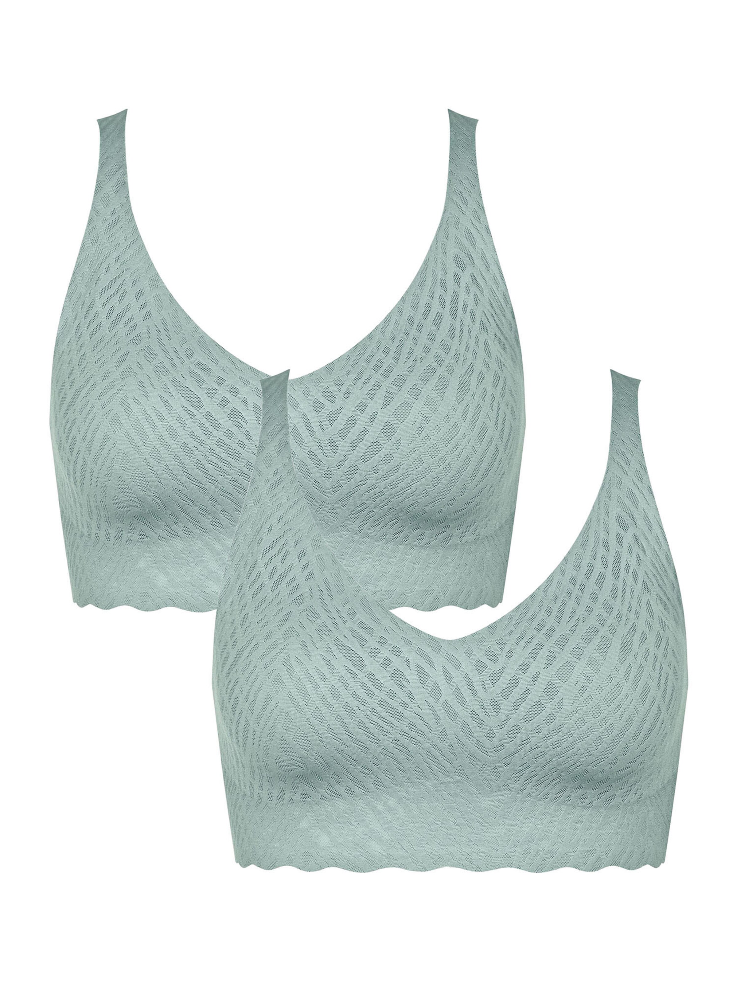 SLOGGI - Clásico Sujetador ' ZERO Feel Bliss Bralette ' en azul: frente