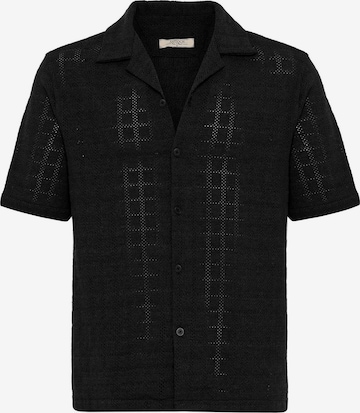 Antioch - Regular Fit Camisa em preto: frente