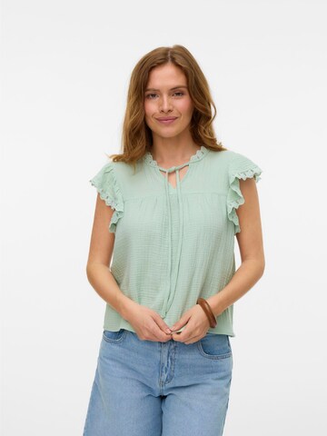 VERO MODA Blouse 'VMNATALI' in Groen: voorkant