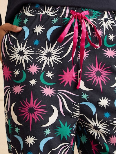 love & roses Pidžama u mornarsko plava / zelena / roza, Pregled proizvoda