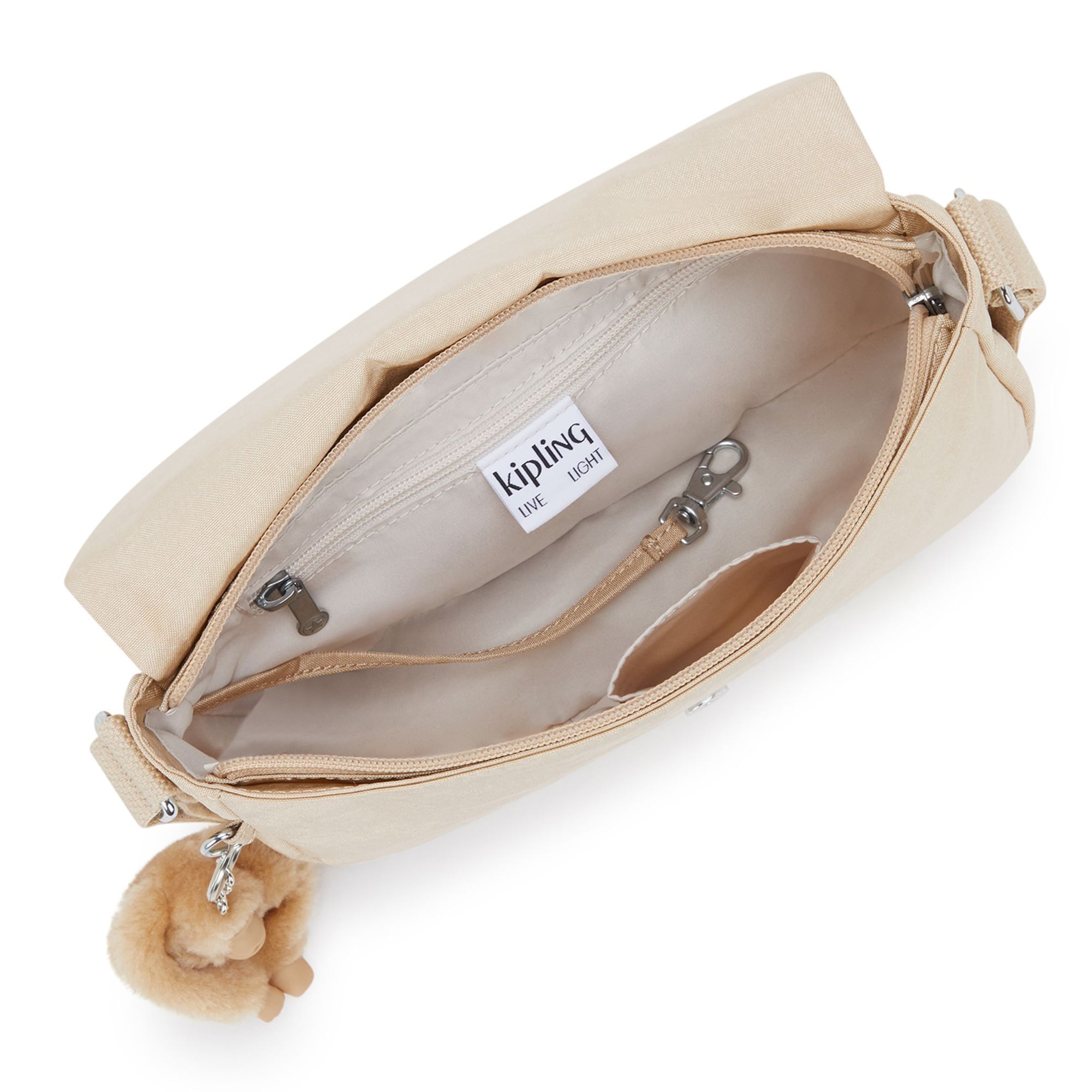 Borsa a tracolla 'Basic Plus Earthbeat' di KIPLING in beige