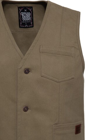 King Kerosin Vest in Green