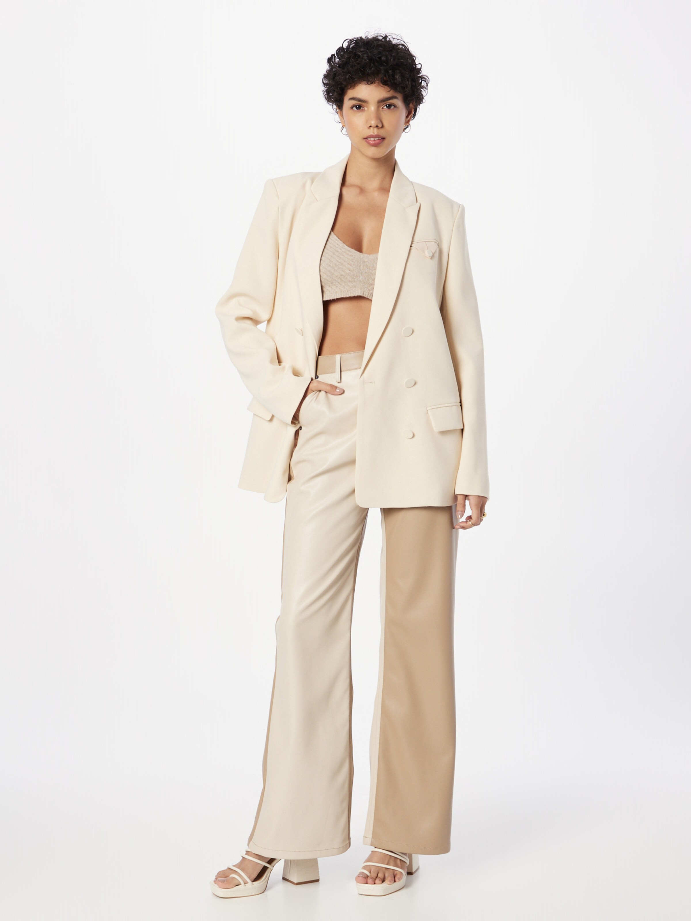 bardot white blazer