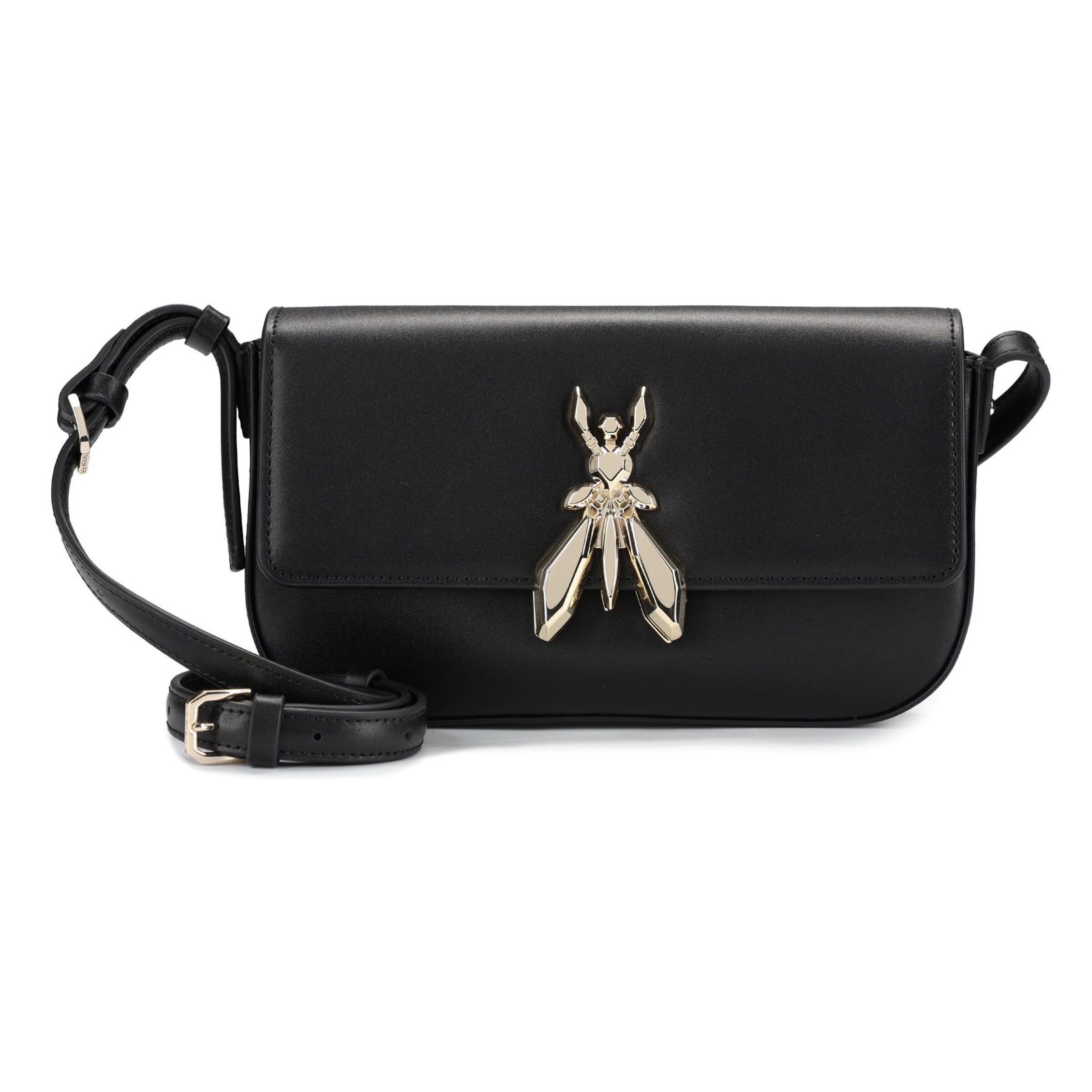 PATRIZIA PEPE Shoulder bag 'Essential Fly' in Black: front