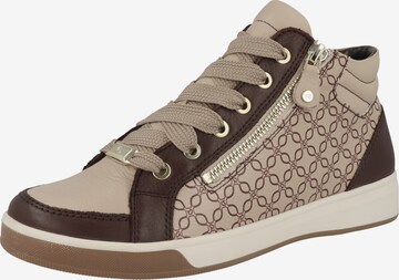 ARA Sneakers hoog in Bruin: voorkant